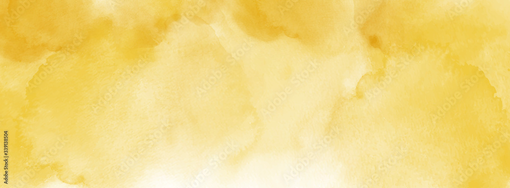 Wall mural abstract light yellow watercolor for background