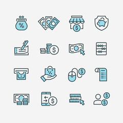 Business and finance web icon set