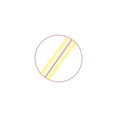ball to play cricket. illustration for web and mobile design.