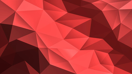 Obraz premium Red modern low poly mosaic illustration