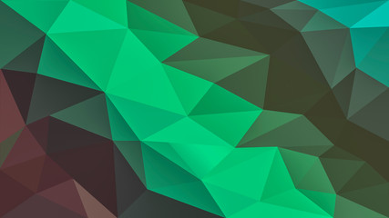 Beautiful modern low poly concept illustration