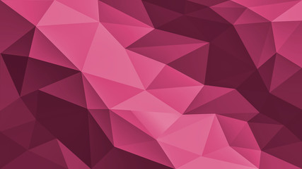 Red modern low poly concept illustration