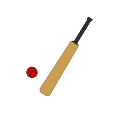 bat to play cricket. illustration for web and mobile design.