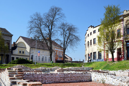 Sremska Mitrovica, Serbia. Zitni trg, Sirmium was a city in the Roman province of Pannonia, located on the Sava river, on the site of modern Sremska Mitrovica in northern Serbia