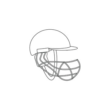 helmet to play cricket. illustration for web and mobile design.