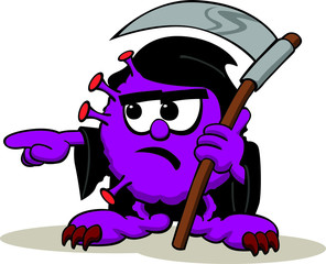 Obraz premium Corona virus grim reaper