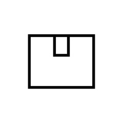Box line icon, logo isolated on white background