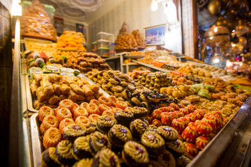 A street food stall in Morocco