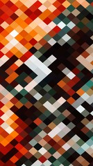 Abstract Colorful Geometrical Artwork,Abstract Graphical Art Background Texture,Modern Conceptual Art.3D Rendering