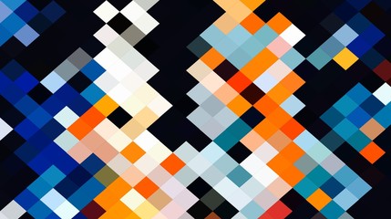 Abstract Colorful Geometrical Artwork,Abstract Graphical Art Background Texture,Modern Conceptual Art.3D Rendering