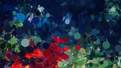 Abstract Colorful Geometrical Artwork,Abstract Graphical Art Background Texture,Modern Conceptual Art.3D Rendering © Dmitry