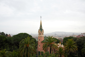 Park Guell in Barcelona, Spain