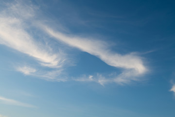 Fototapeta na wymiar Sky with beautiful shape high clouds