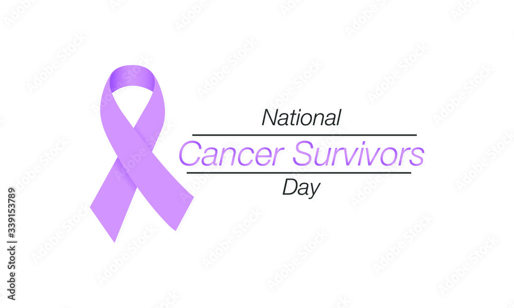 Wall mural Vector illustration on the theme of National Cancer Survivors day observed each year on First Sunday in June.