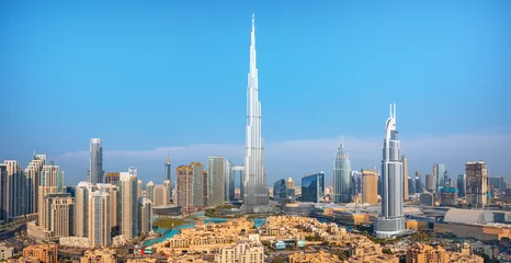 Poster Dubai city amazing skyline, city center top view, United Arab Emirates  © Rastislav Sedlak SK