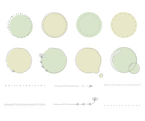 おしゃれでシンプルな見出しやタイトルのフレーム／線