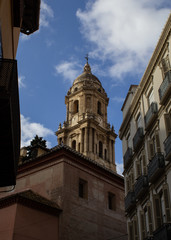 Fototapeta na wymiar on the streets to discover Malaga