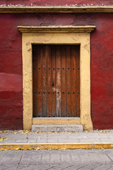 old wooden door