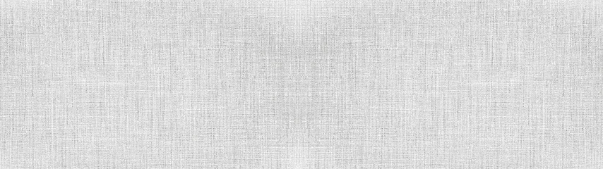 Foto op Aluminium Grijs wit helder natuurlijk katoen linnen textiel textuur achtergrond banner panorama © Corri Seizinger