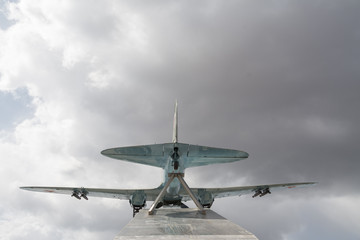 Fototapeta na wymiar legendary soviet plane il 2 which participated in the second world war