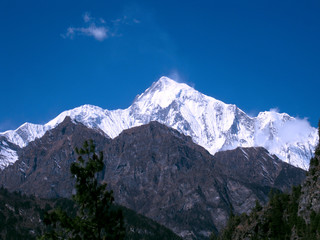 Fototapeta na wymiar mountain peaks in Nepal
