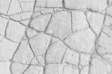 crack on the ground white background / abstract white vintage background broken texture