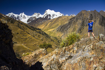 Cordiliera Huayhuash, mountains in Andes - Peru, South America