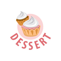 Cake Lover Logo, Love cake logo template.