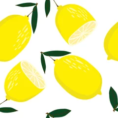 Photo sur Plexiglas Citrons texture d& 39 arrière-plan transparente de citrons jaunes. Motif citrons frais
