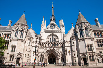Fototapeta na wymiar High Court of Justice, London, UK