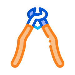 pliers icon vector. pliers sign. color symbol illustration