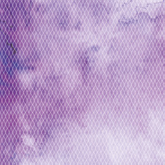 Watercolor background. Lattice on a lilac background