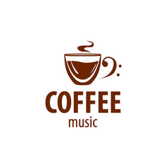 Vector logo cups of coffee