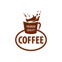 Vector logo cups of coffee