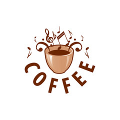 Vector logo cups of coffee