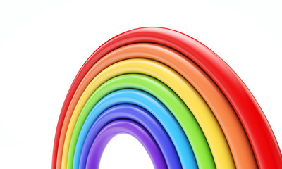 Obraz premium colourful rainbow spectrum 3d rendering