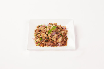 Thai Food on white background