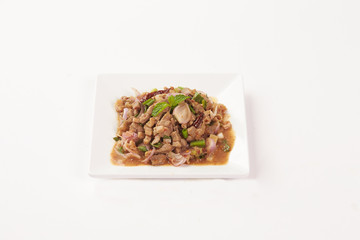 Thai Food on white background