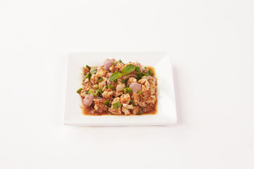 Thai Food on white background