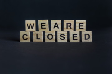 wir haben geschlossen