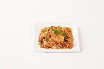 Thai Food on white background