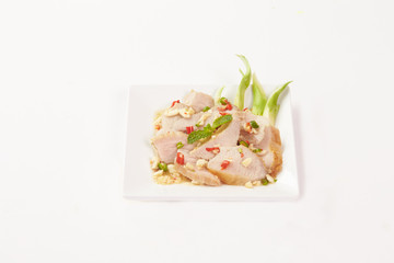 Thai Food on white background