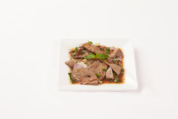 Thai Food on white background