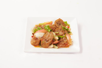 Thai Food on white background