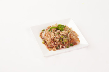 Thai Food on white background