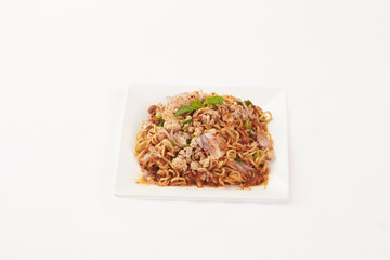 Thai Food on white background