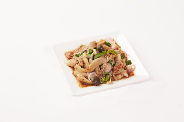 Thai Food on white background