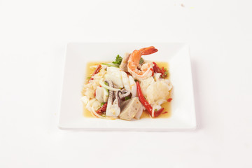 Thai Food on white background