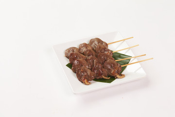 Thai Food on white background