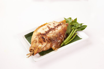 Thai Food on white background